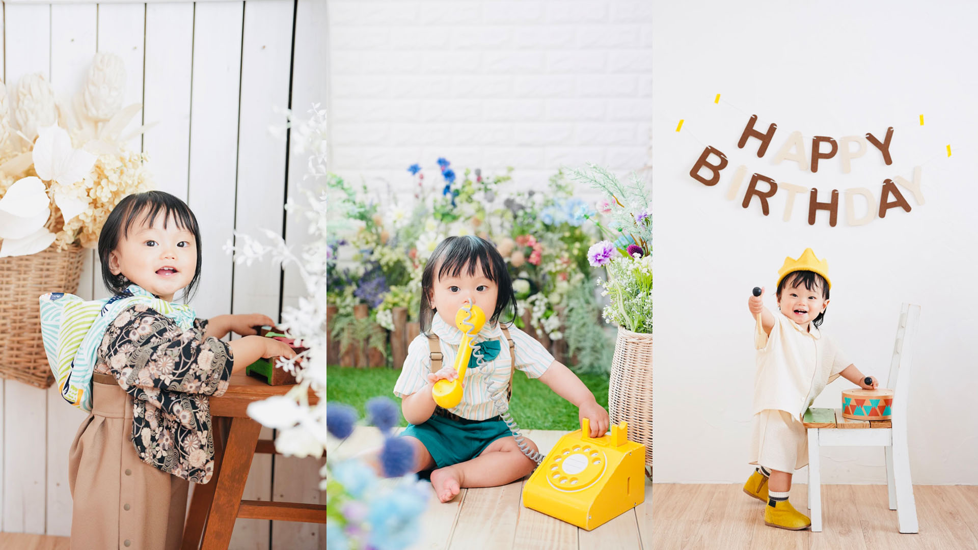 1才誕生日撮影